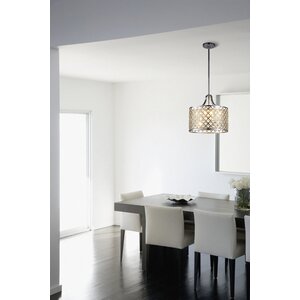 Baker I 4-Light Drum Pendant