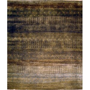 Hand-Knotted Charcoal Area Rug