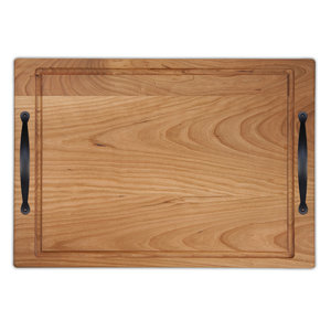 Solano Handle Natural Cherry Carve Cheese Board and Platter