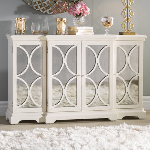 Antique White Credenza Wayfair Elyza 4 Door Credenza