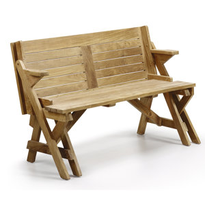 2-Sitzer Gartenbank aus Holz von Moycor
