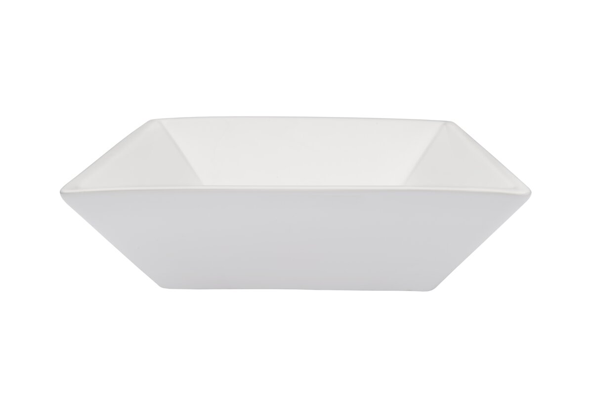 square ceramic vessel bathroom sink by novatto