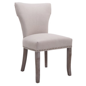 Melvin Nail Head Upholstered Dining Chair (Set of 2) by Caribou Dane