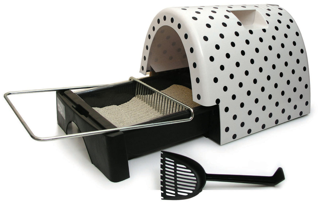Designer Cat Litter Box with Metallic Cover & Reviews AllModern