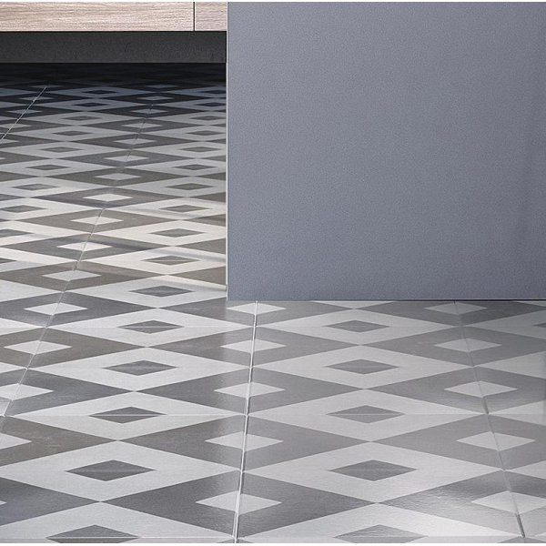 Rustico Tile Stone 8 X Cement Patterned In Gray White Rustico Tile Stone 8 X Cement Patterned In Gray White Wayfair