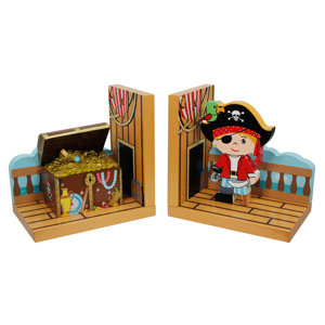 Fantasy Fields Pirates Island Bookends (Set of 2)
