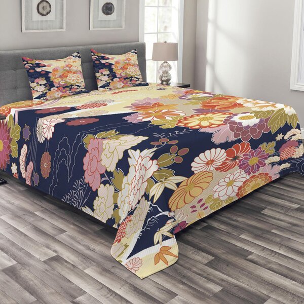 East Urban Home Japanese Coverlet Set | Wayfair