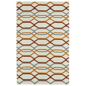 Dolton Ivory Geometric Area Rug