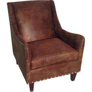 Blundell Leather Armchair by Loon Peak