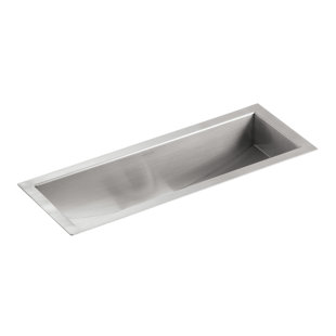 Under Sink Wire Storage Wayfair Undertone 22 L X 8 1 4 W 5 Under Mount Single Bowl Trough Kitchen Sink Includes Wire Basket And Rack