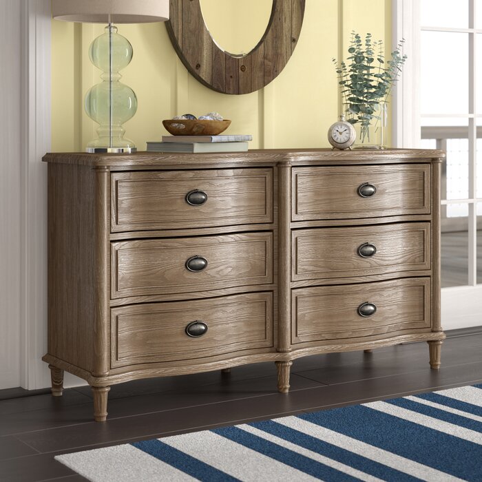 Birch Lane™ Heritage Watson 6 Drawer Double Dresser & Reviews | Wayfair