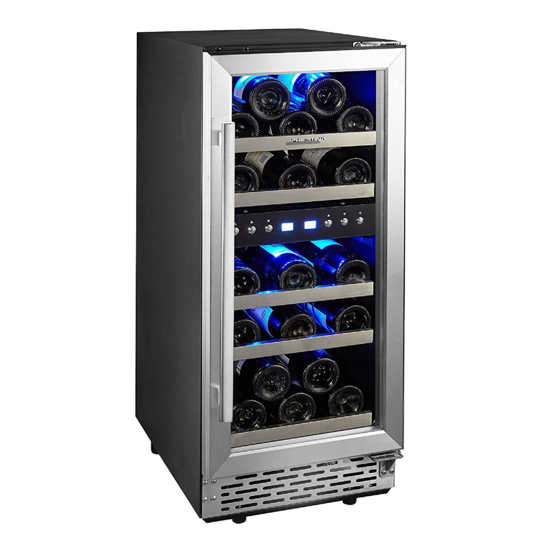 Phiestina 29 Bottle Dual Zone Freestanding Wine Cooler & Reviews Wayfair