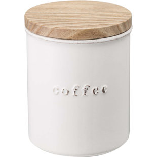 Coffee Canister With Spoon Wayfair Coffee 1 08 Qt Ceramic Kitchen Canister