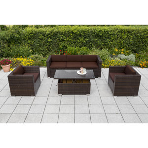 5-Sitzer Sofa-Set Bower mit Kissen von Garten Li..