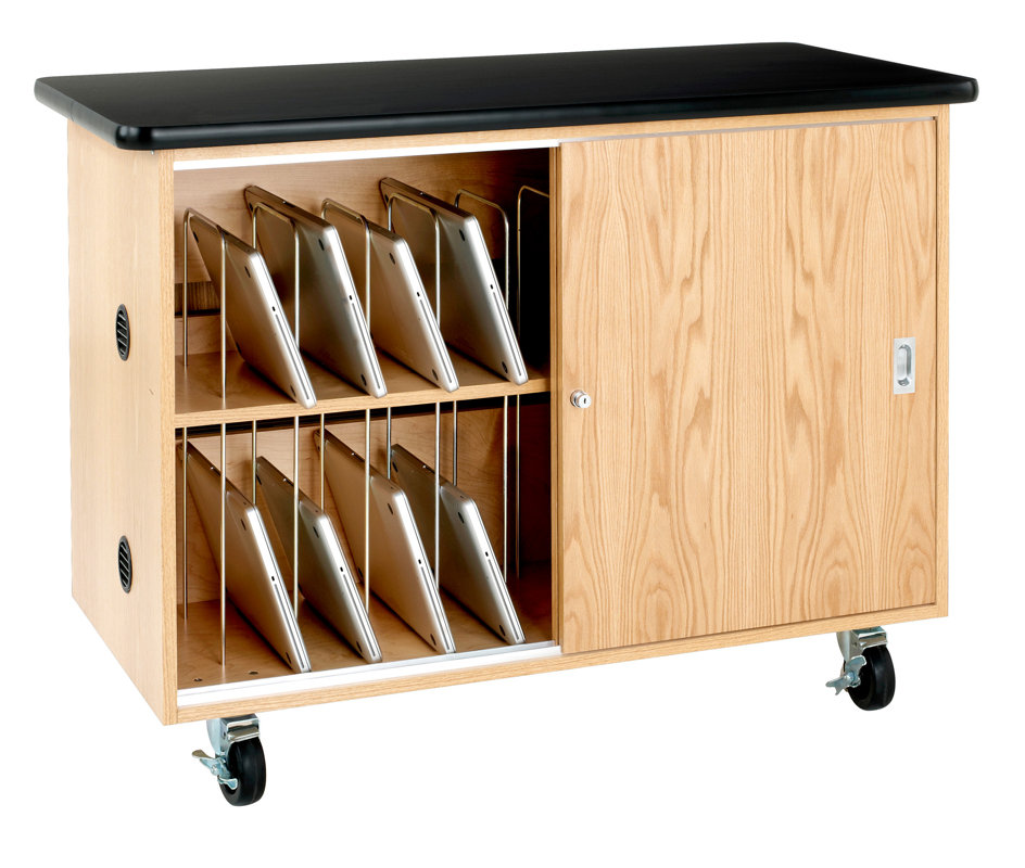 Diversified Woodcrafts Mobile Series 20 Compartment Laptop Storage And diversified-woodcrafts-mobile-series-20-compartment-laptop-storage-and