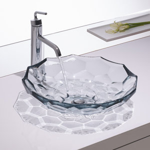 Artist Editions Briolette Circular Vessel Bathroom Sink
