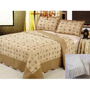 Faisan 7 Piece Reversible Quilt Set