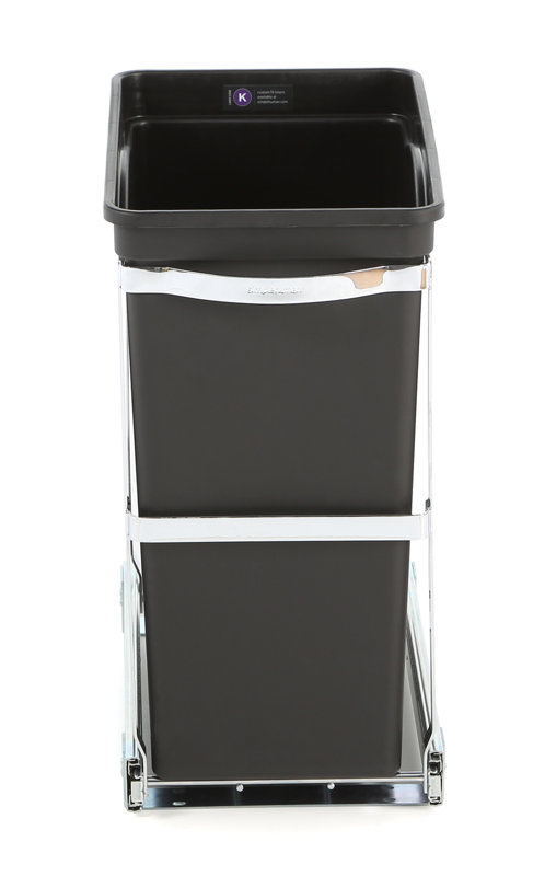 simplehuman Plastic 8 Gallon Pull Out/Under Counter Trash ...