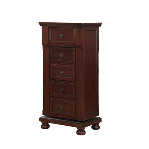 Elkland 5 Drawer Lingerie Chest with Mirror by Darby Home Co
