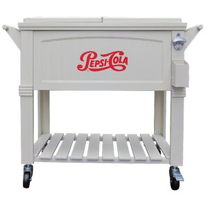 80 Qt. Pepsi Antique Patio Rolling Cooler