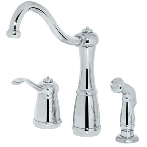 Marielle Single Handle Deck Mounted Kitchen Faucet with Side Spray