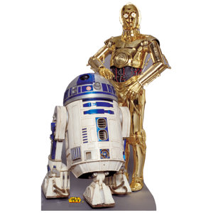 Star Wars R2-D2 & C-3P0 Life Size Cardboard Stand Up