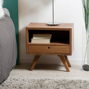 Nachttisch mit Schublade von Hokku Designs