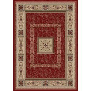 Raneal Ancient Empire Red Area Rug