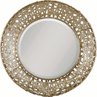 Modern Contemporary 42 Inch Round Mirror Allmodern Richardson Round Metal Mirror