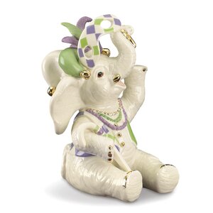 Mardi Gras Elephant Figurine