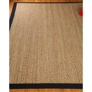 Bamboo Natural Fiber Rugs You Ll Love Wayfair Damariscotta Black Tan Area Rug