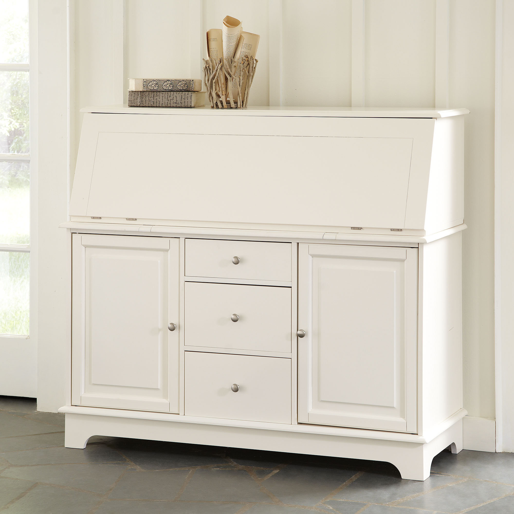 Darby Home Co Red Secretary Desk With Hutch Reviews Wayfair