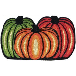 Three Pumpkins Doormat