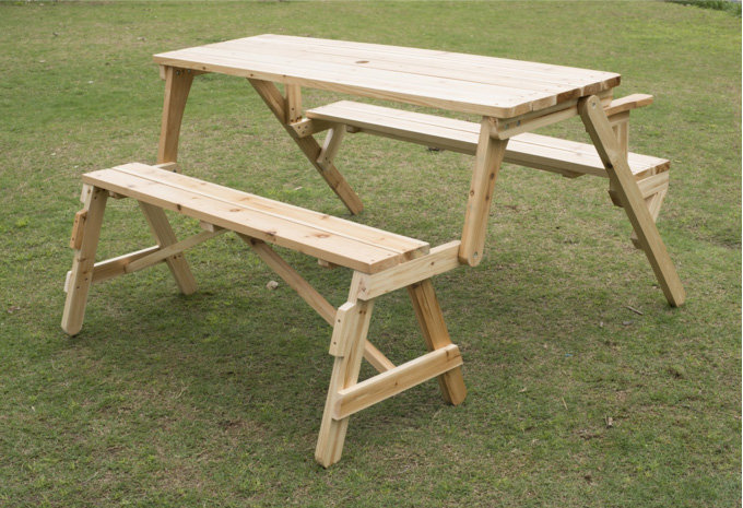 Outsunny Convertible Table And Picnic Bench & Reviews