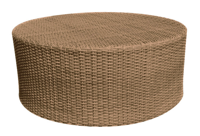 Woodard Saddleback Round Tail Wicker Rattan Coffee Table Wayfair