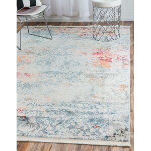 Lonerock Cream/Blue Area Rug