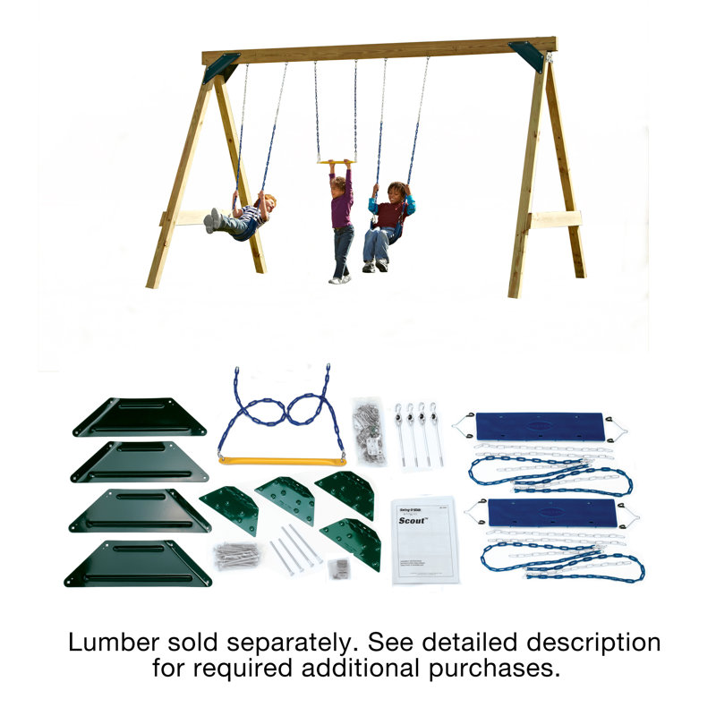 SwingnSlide Ready to Build Custom Scout Swing Set Hardware Kit