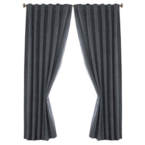 Moser Solid Blackout Thermal Rod Pocket Single Curtain Panel