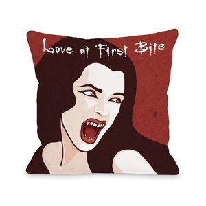 First Bite Throw Pillow