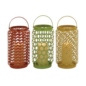 Durkee 3 Piece Metal Lantern Set