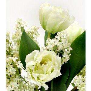 Waterlook Parrot Tulips in Rectangular Glass Vase