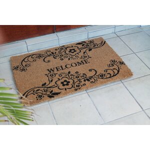 Floral Welcome Doormat