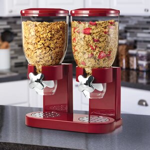 Double 2 Container Cereal Dispenser