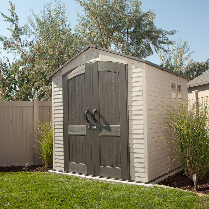 Lifetime 7 ft. W x 7 ft. D Plastic Storage Shed & Reviews Wayfair
