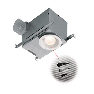 Humidity Sensor Bathroom Fans You Ll Love Wayfair 70 Cfm Energy Star Bathroom Fan With Light And Humidity Sensor