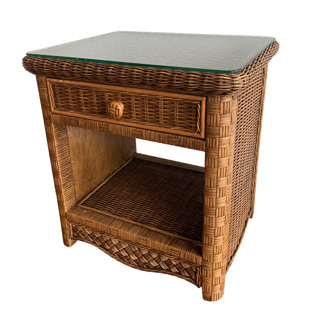 Brown Wicker Nightstands You Ll Love Wayfair