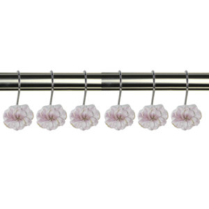Decorative Melrose Shower Curtain Hooks (Set of 12)
