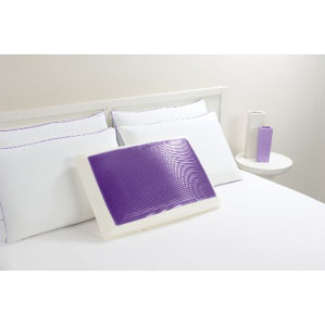 Bed Memory Foam and Gel Fiber Standard Pillow by Luxury Home