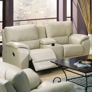 Shields Leather Reclining Sofa by Palliser Furniture