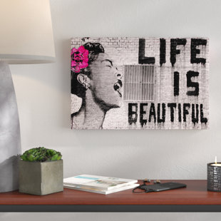 Life Is Beautiful Canvas Wayfair Life Is Beautiful Graphic Art Print On Wred Canvas